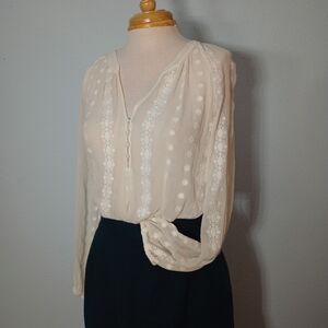 Ethereal Ivory Silk Blouse from Zoa New York